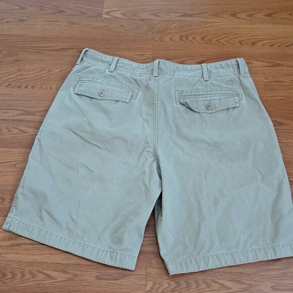 Y2K Vintage Timberland Men's Khaki Baggy Chino Shorts Size W40 Relaxed Skater - Picture 12 of 15